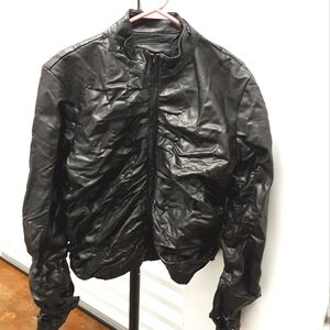 Helium Womens Faux Leather Jacket Size Large